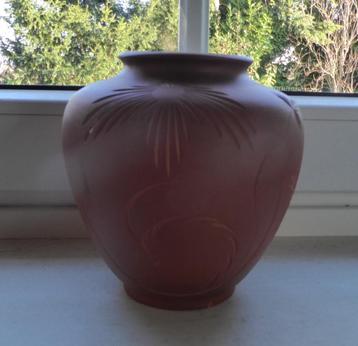 Potje terracottakleur " Handarbeit "  beschikbaar voor biedingen