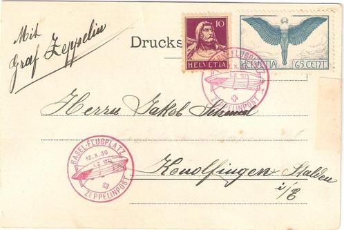 filatelie Zeppelin, Postzegels en Munten, Brieven en Enveloppen | Buitenland, Briefkaart, Ophalen of Verzenden