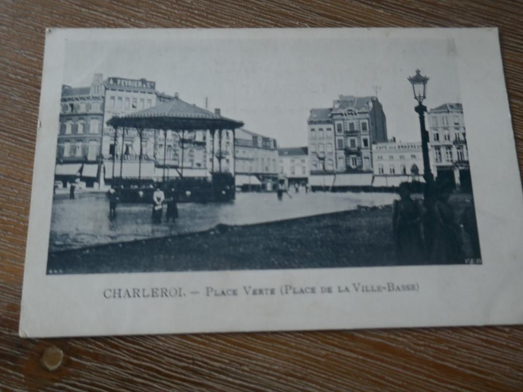 Charleroi place verte (place de la Ville-Basse), Envoi, Non affranchie, Hainaut