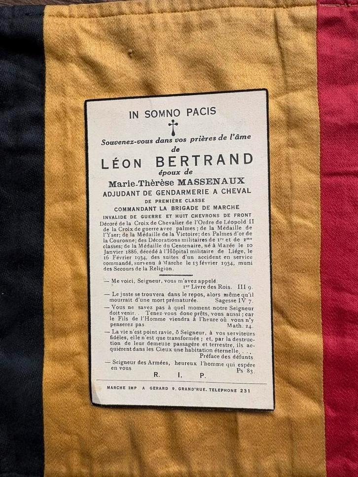 Doodsbrief van de doodvonnisofficier te paard #1, Verzamelen, Militaria | Tweede Wereldoorlog, Ophalen of Verzenden