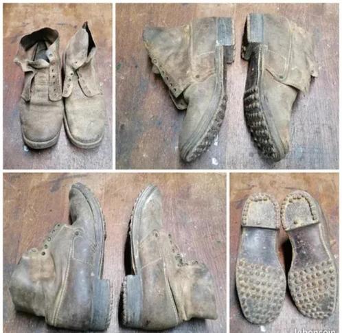 Brodequins militaire poilu modèle 17 régiment 45eme infanter, Verzamelen, Militaria | Algemeen, Verzenden