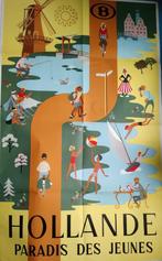 Studio HENS - Affiche 'Hollande paradis des jeunes', Verzenden, Gebruikt, Overige soorten, Kaart of Prent
