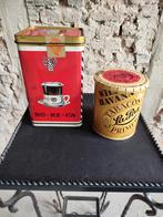 Twee vintage blikken, Verzamelen, Blikken, Ophalen of Verzenden, Gebruikt