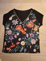 Blouse, merk Lola Liza, maat 36, zwart met kleurrijkebloemen, Ophalen, Lola & Liza, Zwart, Zo goed als nieuw