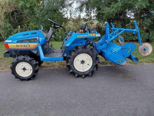 Iseki TU145 D Vierwielaangedreven Minitractor met grondfrees, Zakelijke goederen, Machines en Bouw | Tuin, Park en Bosbouw, Overige typen