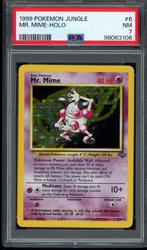 Mr. Mime Holo PSA 7 - 6/64 - Jungle 1999, Hobby en Vrije tijd, Verzamelkaartspellen | Pokémon, Verzenden, Zo goed als nieuw, Losse kaart