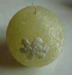 2 bougies sphériques de Noël, 1 jaune  et 1 bleu, Enlèvement ou Envoi, Neuf