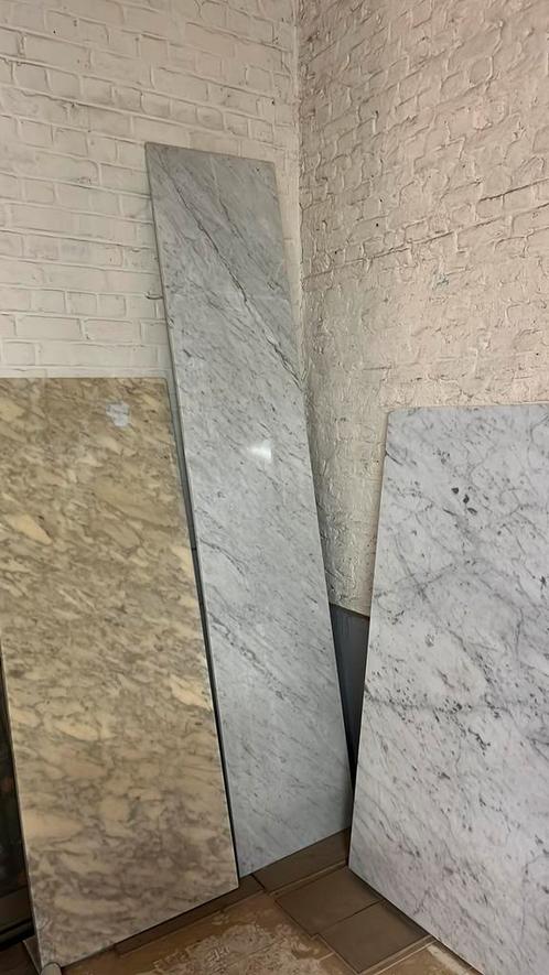 Carrara marmer blad 230 x 47 x 2, Doe-het-zelf en Bouw, Platen en Panelen, Zo goed als nieuw, Ophalen of Verzenden