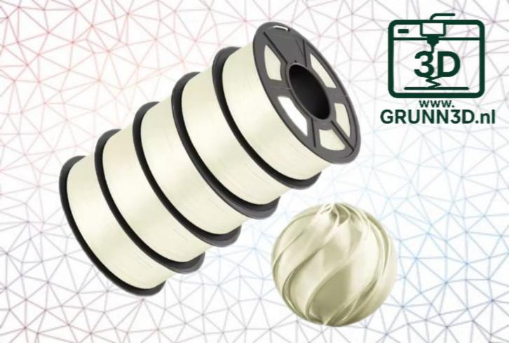 JAYO 3D filament TPU SILK ECRU rol a 1 kilo., Computers en Software, 3D-printerbenodigheden, Nieuw, Verzenden