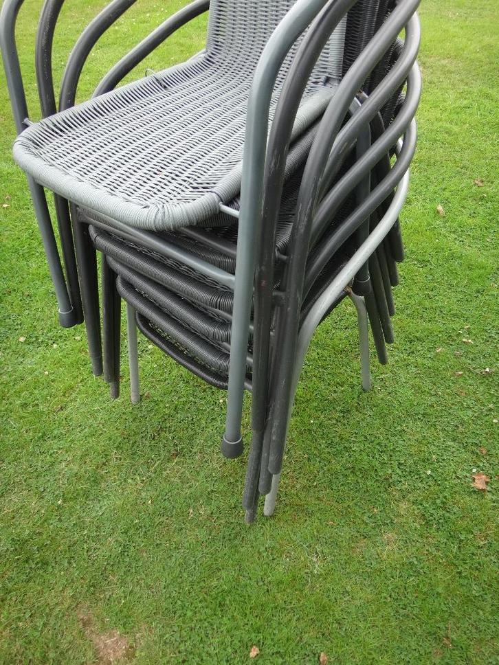 Chaises de jardin tables et tabourets, Jardin & Terrasse, Chaises de jardin, Utilisé, Métal, Pliant, Empilable, Enlèvement
