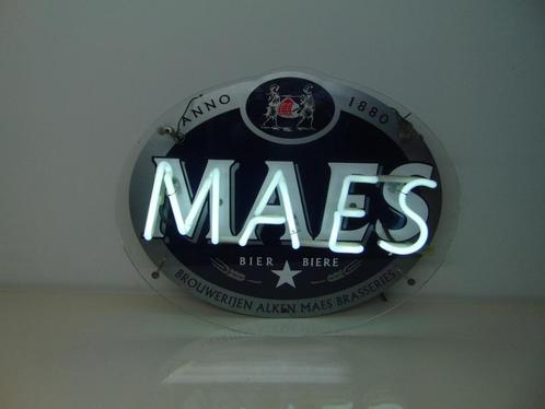 Maes Pils neon reclame, Verzamelen, Merken en Reclamevoorwerpen, Gebruikt, Lichtbak of (neon) lamp, Ophalen