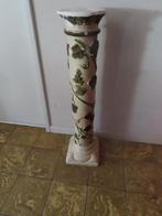 ronde zuil, vintage , creme met groene bladjes, Huis en Inrichting, Ophalen, Gebruikt