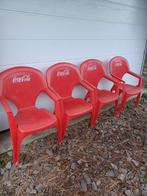 4 chaises Coca Cola, Tuin en Terras, Ophalen of Verzenden, Plastic, Stapelbaar