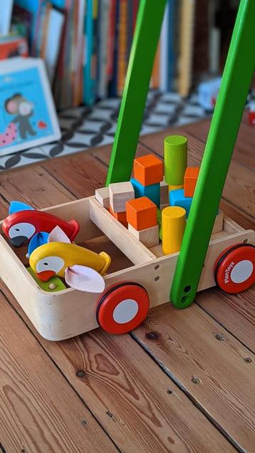 Chariot en bois - trotteur PlanToys, Enfants & Bébés, Enlèvement, Utilisé