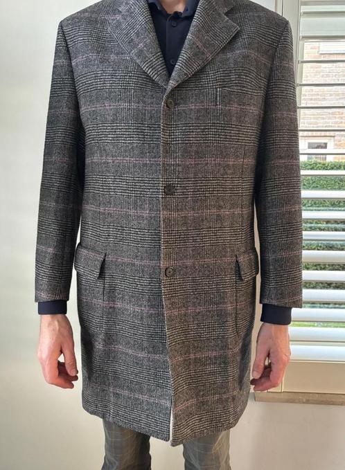 Loro Piana geruite herenjas van 100% NZ-merinowol maat XL, Kleding | Heren, Jassen | Winter, Zo goed als nieuw, Maat 56/58 (XL)