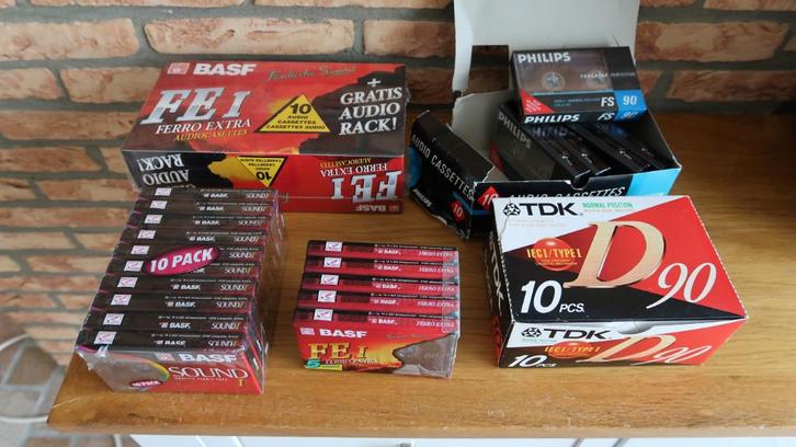 Nieuwe Cassette's, Cd's en Dvd's, Cassettebandjes, Nieuw in verpakking, Onbespeeld, 26 bandjes of meer, Ophalen