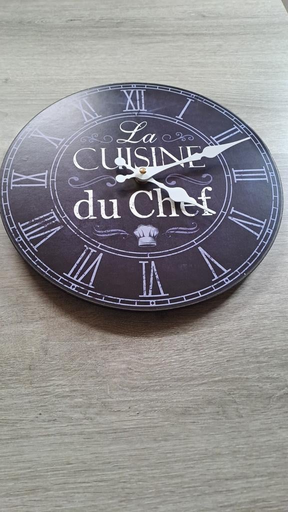 Horloge de cuisine en bois 30 cm, Enlèvement, Comme neuf