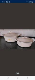 2 ovale potten gietijzer, Maison & Meubles, Cuisine | Casseroles & Poêles, Comme neuf, Fonte, Enlèvement ou Envoi