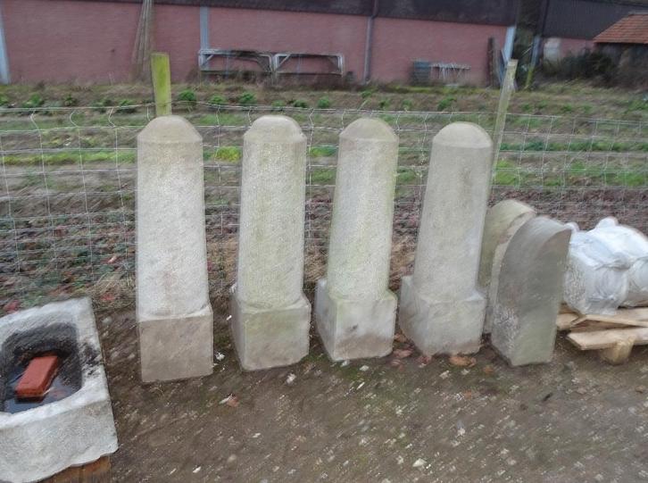 2 sets arduinen schamppalen schamppaal paal stootpaal, Antiek en Kunst, Curiosa en Brocante, Ophalen