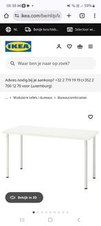 Bureau Ikea wit LAGKAPTEN/ADILS (200x60), Enlèvement, Utilisé, Bureau
