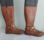 179C* Zecchino d'oro - jolies bottes brunes cuir (37), Brun, Porté, Envoi, Bottes hautes