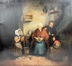 Romantische genrescène in interieur – gedateerd 1833, Enlèvement