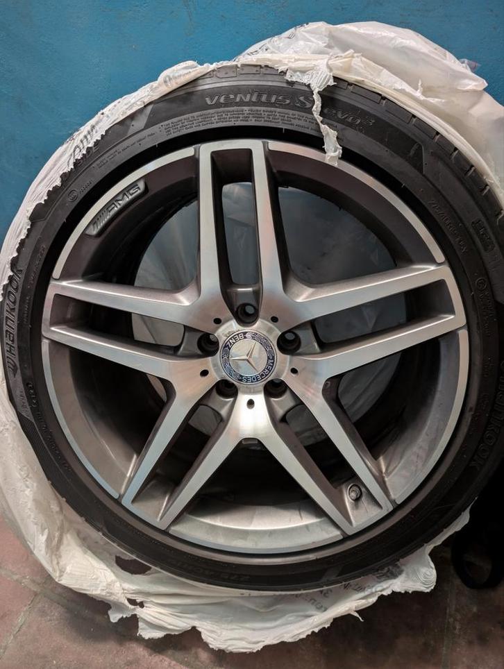 Mercedes s classe velgen+banden, Auto-onderdelen, Banden en Velgen, Banden en Velgen, Zomerbanden, 19 inch, 275 mm, Personenwagen