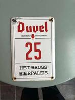 petite assiette Duvel en émail Brugs Bierpaleis, Enlèvement ou Envoi, Utilisé, Panneau, Plaque ou Plaquette publicitaire, Duvel