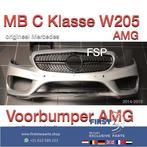 W205 AMG Line Voorbumper + diamond gril Mercedes C Klasse 43, Auto-onderdelen, Gebruikt, Voor, Mercedes-Benz, Ophalen of Verzenden