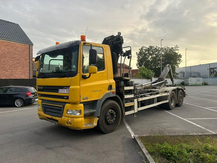 Daf CF85 Containersysteem Kraanwagen Containerwagen, Auto's, Vrachtwagens, Particulier, DAF, Diesel, Euro 5, Automaat, BTW verrekenbaar