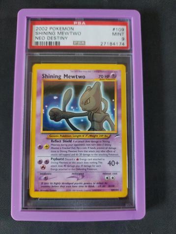 Shining mewtwo neo destiny psa 9, Enlèvement ou Envoi, Comme neuf