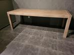 Houten eettafel 220cm x 90cm, Huis en Inrichting, Ophalen, 200 cm of meer, 50 tot 100 cm, Zo goed als nieuw