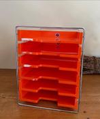Organiseur   Range courriers  6 tiroirs vintage  orange, Ophalen of Verzenden, Gebruikt
