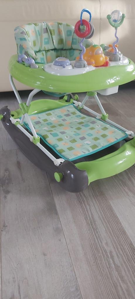 loopstoel/schommelstoel, Kinderen en Baby's, Speelgoed | Babyspeelgoed, Gebruikt, Auto, Met licht, Met geluid, Met wieltjes, Ophalen