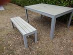 Table de jardin avec banc, Enlèvement, Utilisé, Rectangulaire