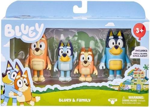 Bluey S1 figuur 4 stuks GRATIS LEVERING, Kinderen en Baby's, Speelgoed | Actiefiguren, Nieuw, Verzenden