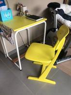 Vintage buro+stoel, Comme neuf, Table(s) et Chaise(s), Enlèvement ou Envoi