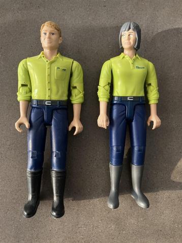 Bruder 60005 & 60405 - speelfiguren man en vrouw beschikbaar voor biedingen
