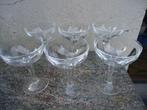 6 kristallen champagneglazen, Ophalen of Verzenden