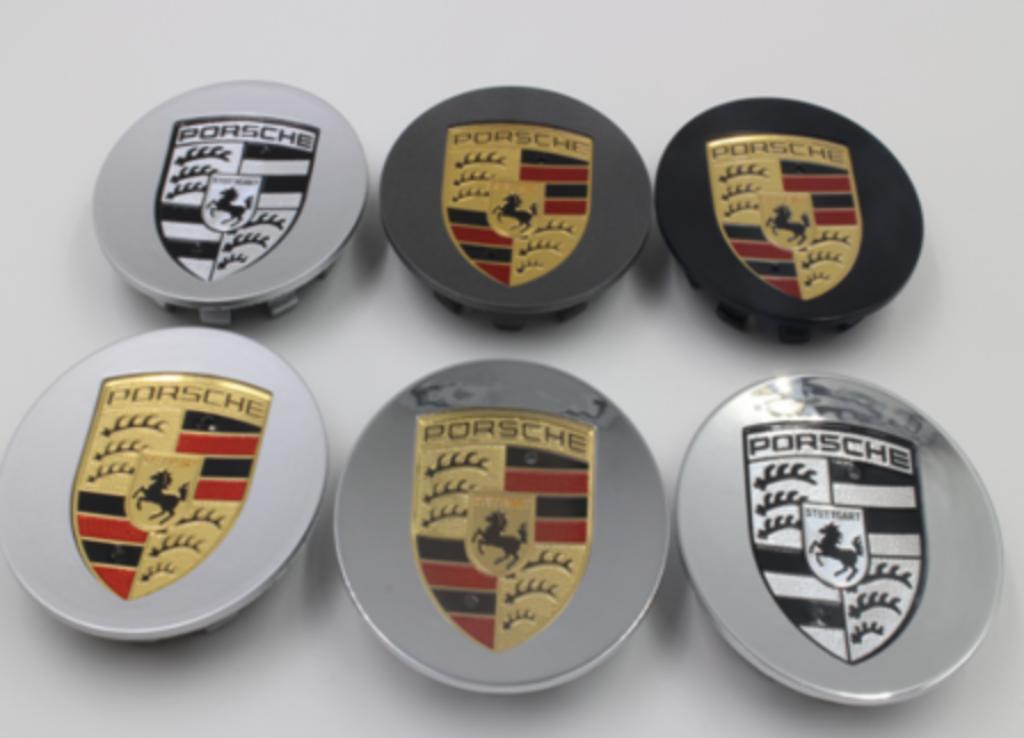② Porsche naafkap kapjes center kap logo naafkapjes — Klein materiaal —  2dehands