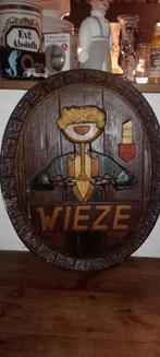 Brouwerij bier antieke gipskroeg Van Roy Wieze, Verzamelen, Ophalen of Verzenden, Gebruikt, Reclamebord, Plaat of Schild, Overige merken