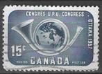Canada 1957 - Yvert 299 - Congres U.P.U. in Ottawa  (ST), Postzegels en Munten, Verzenden, Gestempeld