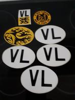 7 stickers ,1 vlag, Ophalen of Verzenden