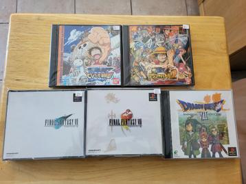 Lot de jeux PS1 japonais (PlayStation 1) – Imports