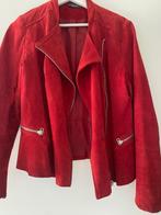 Lente leren jas, Kleding | Dames, Jassen | Zomer, Ophalen, Maat 42/44 (L), Rood, Gedragen