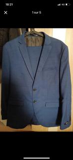 Kostuum, Kleding | Heren, Kostuums en vesten, Maat 52/54 (L), Blauw, Zo goed als nieuw, Ophalen