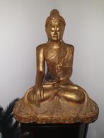 Mandalayboeddha begin vorige eeuw 90 cm volledig in hardhout, Ophalen of Verzenden