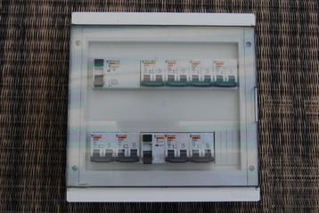 Zekeringkast  met differentieel s + zekeringen, 2x230 volt. beschikbaar voor biedingen