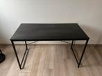 Bureau Nice 120x60x72 cm spaanplaat en metaal zwart, Huis en Inrichting, Tafels | Sidetables, Ophalen, Zo goed als nieuw, Metaal