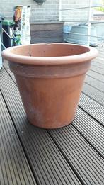 Zeer grote bloempot in terracotta -  doormeter ca 40 cm, Tuin en Terras, Ophalen, Gebruikt, Terracotta
